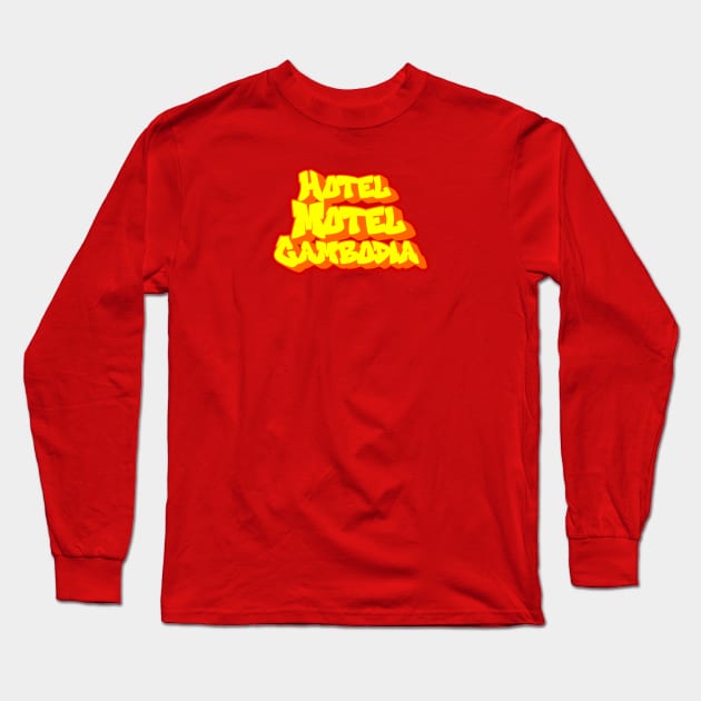 Hotel Motel Cambodia Graffity Long Sleeve T-Shirt by Th3Caser.Shop